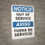 Notice: Out Of Service Bilingual Spanish - Wall Sign