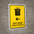 Gift Shop With Left Arrow Yellow Bilingual Spanish Portrait - Wall Sign
