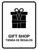Gift Shop White Bilingual Spanish Portrait - Wall Sign
