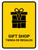 Gift Shop Yellow Bilingual Portrait - Wall Sign