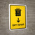Gift Shop With Down Arrow Yellow Portrait - Wall Sign