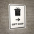 Gift Shop With Right Arrow White Portrait - Wall Sign