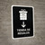 Gift Shop With Down Arrow Black Spanish Portrait - Wall Sign