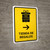 Gift Shop With Right Arrow Yellow Spanish Portrait - Wall Sign