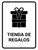 Gift Shop White Spanish Portrait - Wall Sign