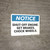 Notice: Shut off Engine Set Brakes Chock Wheels - Wall Sign