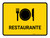 Restaurant Yellow Spanish Landscape - Wall Sign