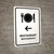 Restaurant With Left Arrow White Bilingual Spanish Portrait - Wall Sign