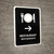 Restaurant With Right Arrow Black Bilingual Spanish Portrait - Wall Sign