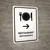 Restaurant With Right Arrow White Bilingual Portrait - Wall Sign