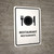 Restaurant White Bilingual Spanish Portrait - Wall Sign