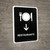 Restaurant With Down Arrow Black Spanish Portrait - Wall Sign