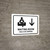 Waiting Room With Down Arrow White Bilingual Spanish Landscape - Wall Sign