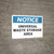 Notice: Universal Waste Storage Area - Wall Sign
