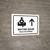 Waiting Room With Up Arrow White Bilingual Spanish Landscape - Wall Sign