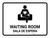 Waiting Room White Bilingual Spanish Landscape - Wall Sign