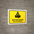 Waiting Room Yellow Bilingual Spanish Landscape - Wall Sign