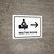 Waiting Room With Right Arrow White Landscape - Wall Sign