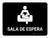 Waiting Room Black Spanish Landscape - Wall Sign