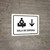 Waiting Room With Down Arrow White Spanish Landscape - Wall Sign