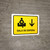 Waiting Room With Down Arrow Yellow Spanish Landscape - Wall Sign
