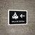 Waiting Room With Left Arrow Black Spanish Landscape - Wall Sign