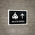 Waiting Room With Up Arrow Black Spanish Landscape - Wall Sign