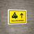 Waiting Room With Up Arrow Yellow Spanish Landscape - Wall Sign