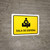 Waiting Room Yellow Spanish Landscape - Wall Sign