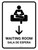 Waiting Room With Down Arrow White Bilingual Spanish Portrait - Wall Sign