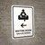 Waiting Room With Left Arrow White Bilingual Spanish Portrait - Wall Sign