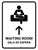 Waiting Room With Up Arrow White Bilingual Spanish Portrait - Wall Sign