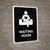 Waiting Room Black Portrait - Wall Sign