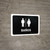 Restrooms Black Spanish Landscape - Wall Sign