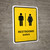 Restrooms Yellow Bilingual Spanish Portrait - Wall Sign