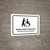 Wheelchair Assistant White Bilingual Spanish Landscape - Wall Sign