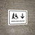 Wheelchair Assistant With Down Arrow White Landscape - Wall Sign