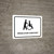 Wheelchair Assistant White Landscape - Wall Sign