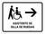 Wheelchair Assistant With Right Arrow White Spanish Landscape - Wall Sign