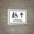 Wheelchair Assistant With Up Arrow White Spanish Landscape - Wall Sign