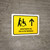 Wheelchair Assistant With Up Arrow Yellow Spanish Landscape - Wall Sign
