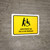 Wheelchair Assistant Yellow Spanish Landscape - Wall Sign