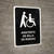Wheelchair Assistant Black Spanish Portrait - Wall Sign