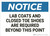 Notice: Lab Coats Closed Toe Shoes Required - Wall Sign