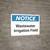 Notice: Wastewater Irrigation Field - Wall Sign