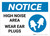 Notice: High Noise Area Wear Ear Plugs - Wall Sign