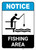Notice: Fishing Area Water Safety - Wall Sign