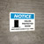 Notice: Halon Protected Room Keep Door Closed - Wall Sign