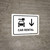 Car Rental With Down Arrow White Landscape - Wall Sign