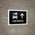 Car Rental With Up Arrow Black Landscape - Wall Sign